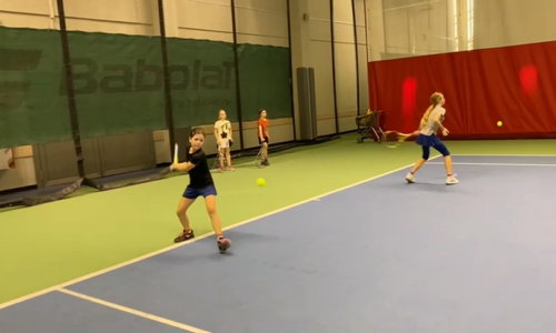 Тренировки детей 9-10 лет большой теннис